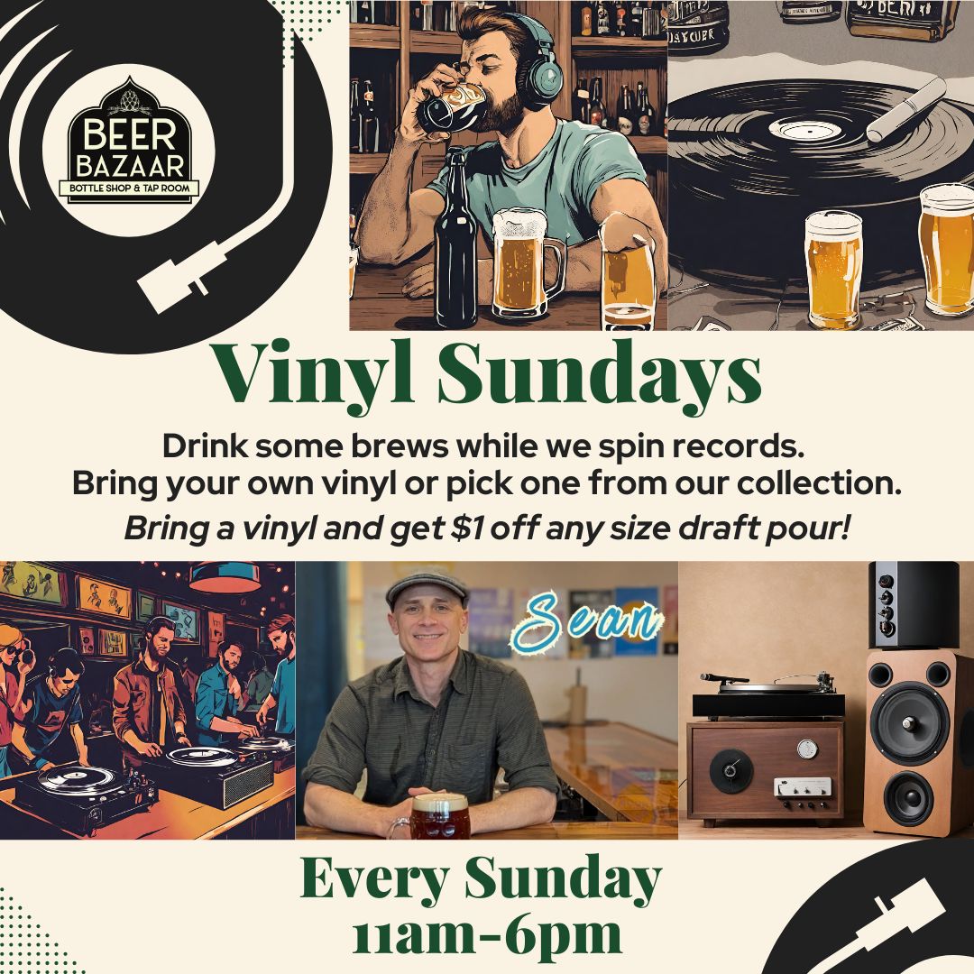 Vinyl Sundays at Beer Bazaar in Grayslake